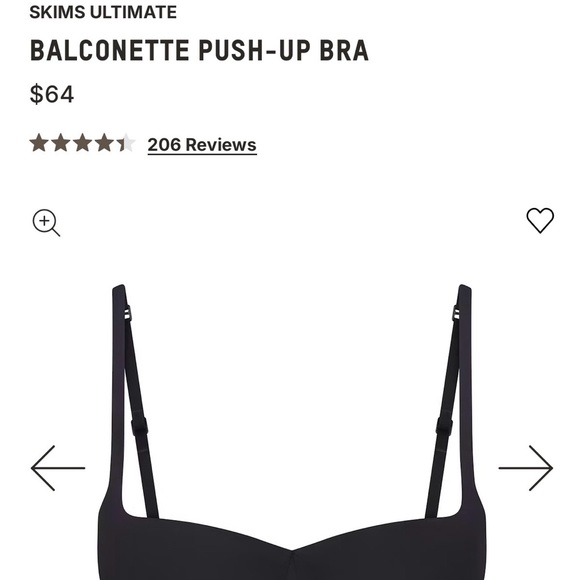 SKIMS Black Bra - Picture 4 of 5